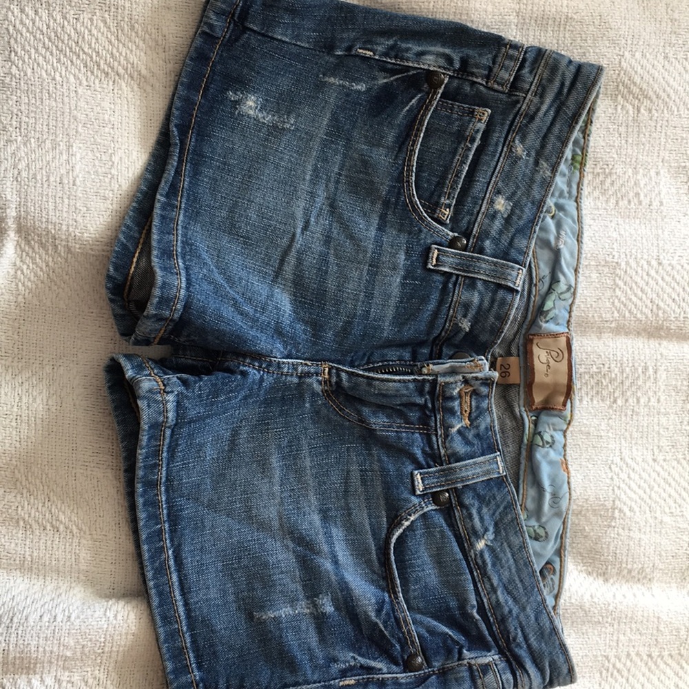Paige size 26 light blue shorts